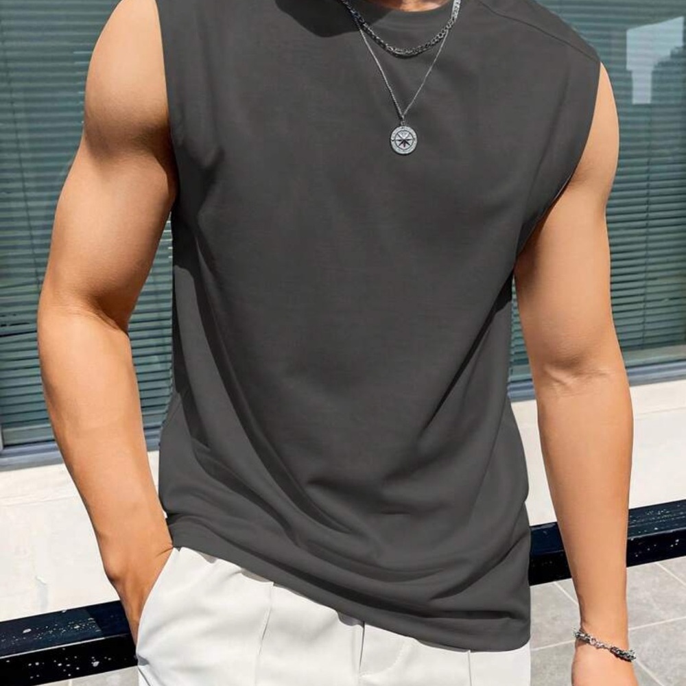 NWT Manfinity Hypemode Men's XXL Sleeveless Gray Shirt